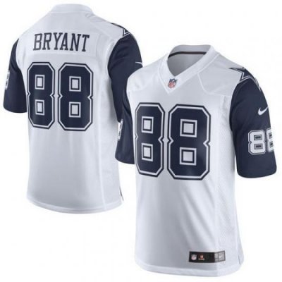 Nike Cowboys #88 Dez Bryant White Youth Stitched NFL Elite Rush Jersey