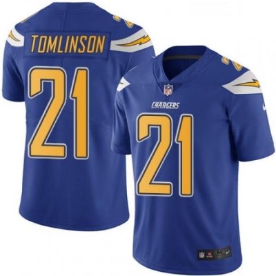 Youth Nike Los Angeles Chargers 21 LaDainian Tomlinson Limited Electric Blue Rush Vapor Untouchable NFL Jersey