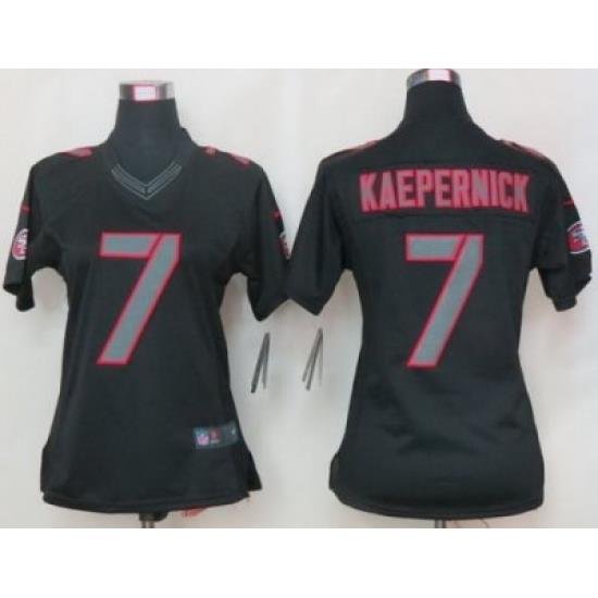 Women Nike New England Patriots 81 Hernandez Black Impact LIMITED NFL Jerseys