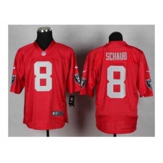 Nike Oakland Raiders 8 Matt Schaub red Elite NFL Jersey