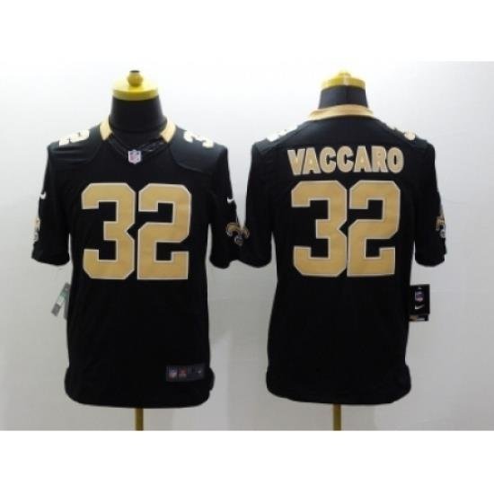 Nike NeW Orleans Saints 32 Kenny Vaccaro Black Limited Jerseys