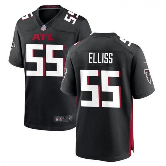 Men Atlanta Falcons 55 Kaden Elliss Black Stitched Football Game Jersey