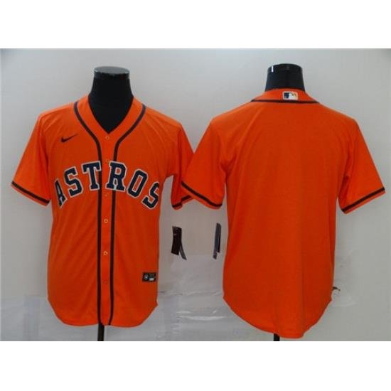 Astros Blank Orange 2020 Nike Cool Base Jersey