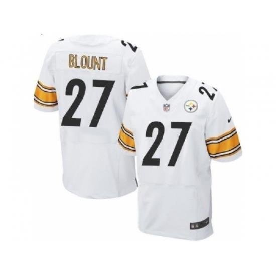 Nike Pittsburgh Steelers 27 LeGarrette Blount White Elite NFL Jersey