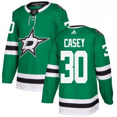 Mens Adidas Dallas Stars 30 Jon Casey Premier Green Home NHL Jersey