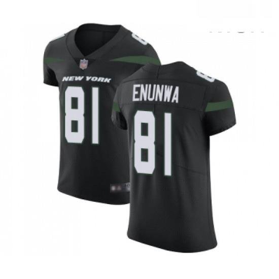 Mens New York Jets 81 Quincy Enunwa Black Alternate Vapor Untouchable Elite Player Football Jersey