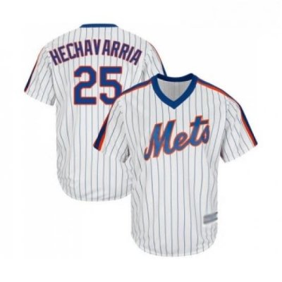 Youth New York Mets 25 Adeiny Hechavarria Authentic White Alternate Cool Base Baseball Jersey