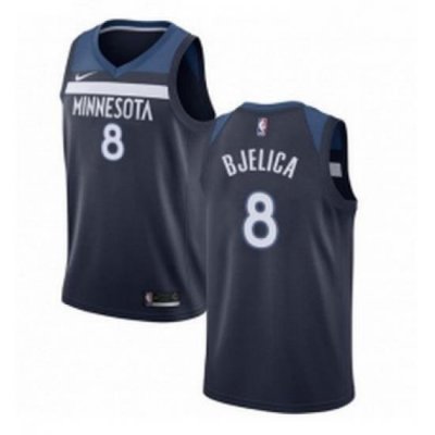 Womens Nike Minnesota Timberwolves 8 Nemanja Bjelica Swingman Navy Blue Road NBA Jersey Icon Edition