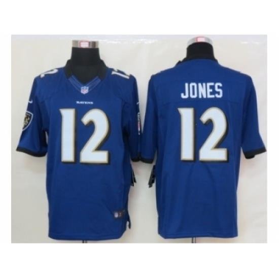 Nike Baltimore Ravens 12 Jacoby Jones purple Limited NFL Jersey