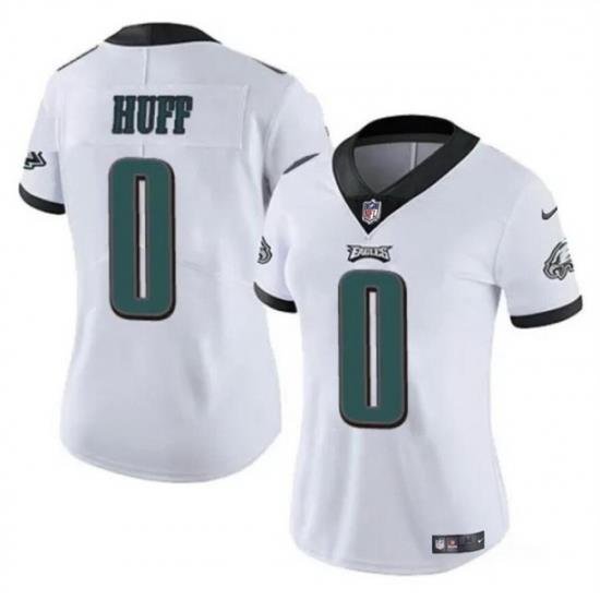 Women Philadelphia Eagles 0 Bryce Huff White Vapor Untouchable Limited Stitched Football Jersey