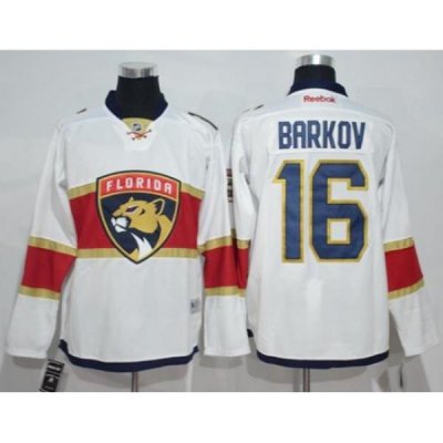 Panthers #16 Aleksander Barkov White Road Stitched NHL Jersey