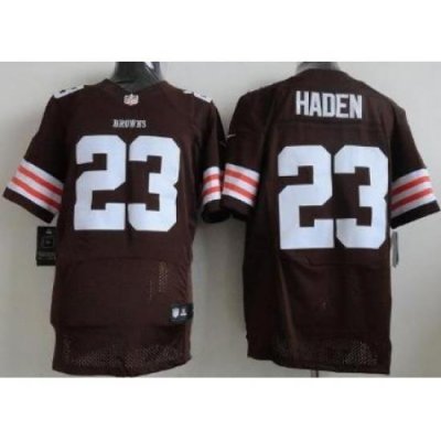 Nike Cleveland Browns 23 Joe Haden Brown Elite NFL Jersey