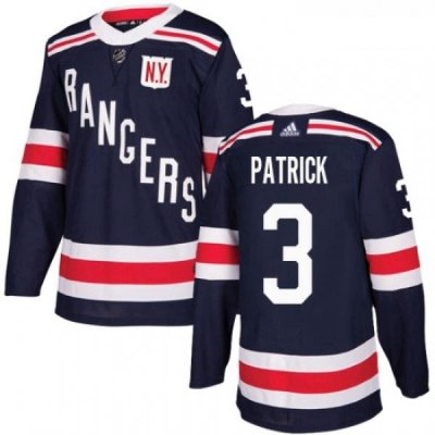 Youth Adidas New York Rangers 3 James Patrick Authentic Navy Blue 2018 Winter Classic NHL Jersey