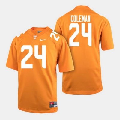 Men Tennessee Volunteers Trey Coleman College Football Orange Jersey