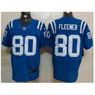 Nike Indianapolis Colts 80 Coby Fleener blue Elite NFL Jersey