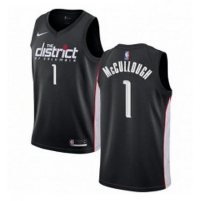 Youth Nike Washington Wizards 1 Chris McCullough Swingman Black NBA Jersey City Edition