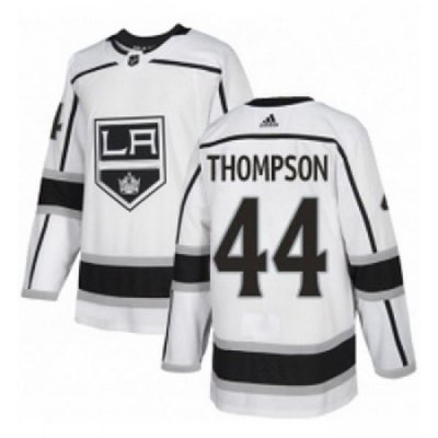 Youth Adidas Los Angeles Kings 44 Nate Thompson Authentic White Away NHL Jersey