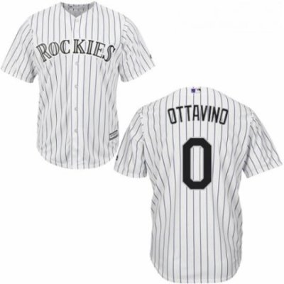 Youth Majestic Colorado Rockies 0 Adam Ottavino Authentic White Home Cool Base MLB Jersey