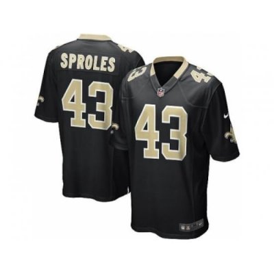 Nike New Orleans Saints 43 Darren Sproles black Game NFL Jersey