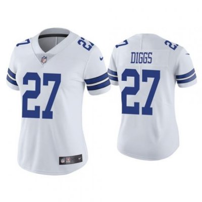 Women Dallas Cowboys 27 Trevon Diggs White Jersey