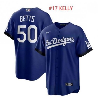 Men Los Angeles Dodgers #17 Joe Kelly Nike City Connect Replica Player Jersey Royal