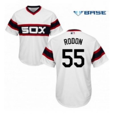 Youth Majestic Chicago White Sox 55 Carlos Rodon Authentic White 2013 Alternate Home Cool Base MLB Jersey