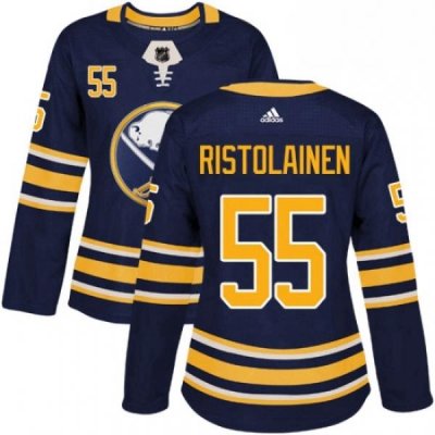 Womens Adidas Buffalo Sabres 55 Rasmus Ristolainen Premier Navy Blue Home NHL Jersey