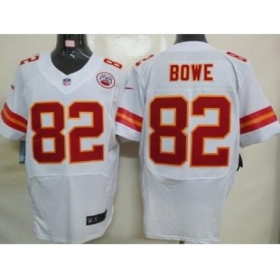 Nike Kansas City Chiefs 82 DWayne BoWe White Elite NFL Jersey