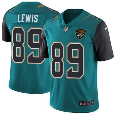 Nike Jaguars #89 Marcedes Lewis Teal Green Team Color Mens Stitched NFL Vapor Untouchable Limited Jersey