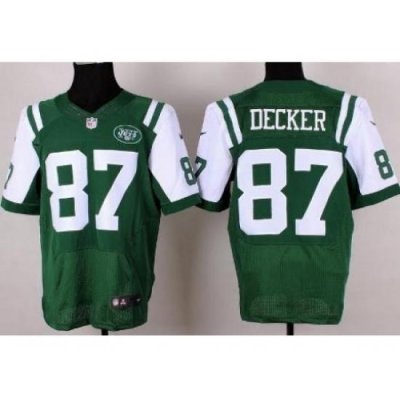 Nike New York Jets 87 Eric Decker Green Elite NFL Jersey