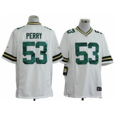 Nike Green Bay Packers 53 Nick Perry White Game NFL Jersey