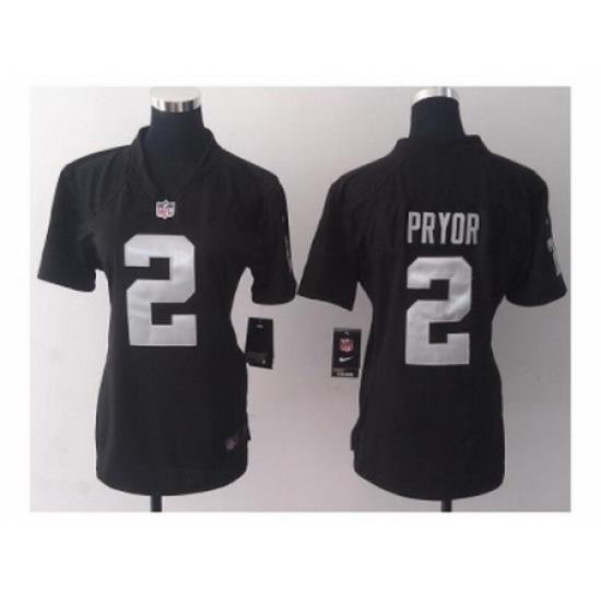 Nike Women Jerseys Oakland Raiders #2 pryor black