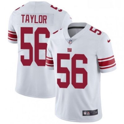 Mens Nike New York Giants 56 Lawrence Taylor White Vapor Untouchable Limited Player NFL Jersey