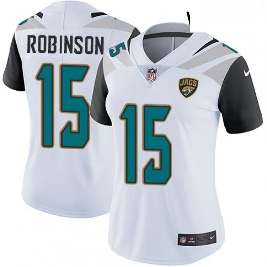 Womens Nike Jacksonville Jaguars 15 Allen Robinson Elite White NFL Jersey