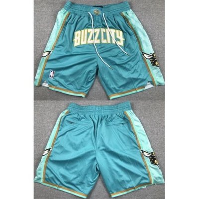 Men Charlotte Hornets Teal Shorts