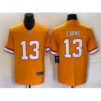 Men Tampa Bay Buccaneers 13 Mike Evans Orange Vapor Untouchable Limited Stitched Jersey