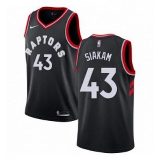 Womens Nike Toronto Raptors 43 Pascal Siakam Authentic Black Alternate NBA Jersey Statement Edition