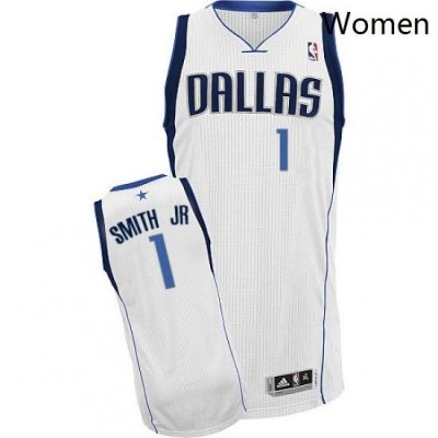 Womens Adidas Dallas Mavericks 1 Dennis Smith Jr Authentic White Home NBA Jersey