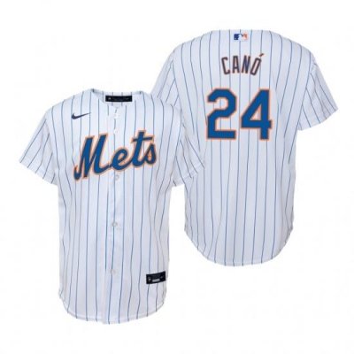 Mens Nike NeW York Mets 24 Robinson Cano White Home Stitched Baseball Jersey