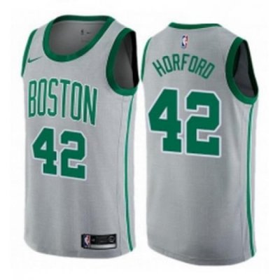 Youth Nike Boston Celtics 42 Al Horford Swingman Gray NBA Jersey City Edition