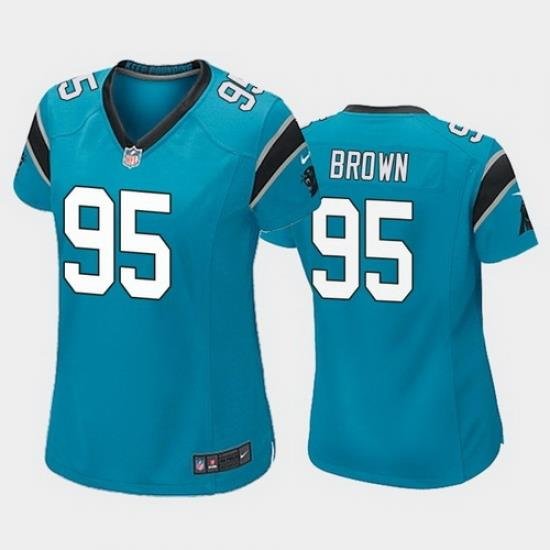 women derrick brown carolina panthers blue game jersey