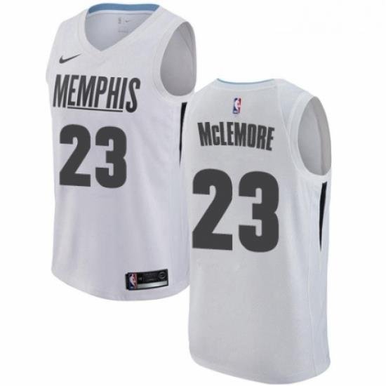 Youth Nike Memphis Grizzlies 23 Ben McLemore Swingman White NBA Jersey City Edition