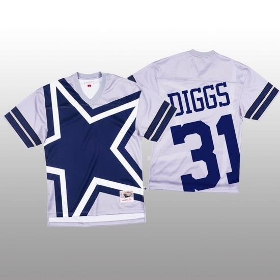 NFL Dallas Cowboys 31 Trevon Diggs White Men Mitchell  26 Nell Big Face Fashion Limited NFL Jersey