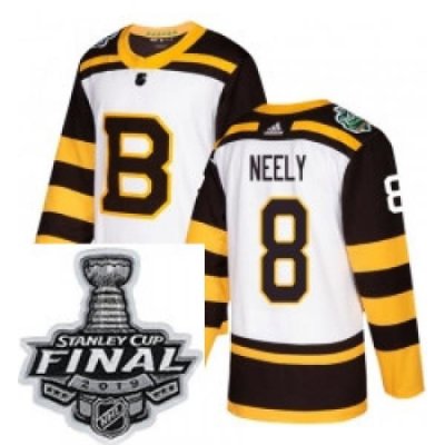 Mens Adidas Boston Bruins 8 Cam Neely Authentic White 2019 Winter Classic NHL Jersey