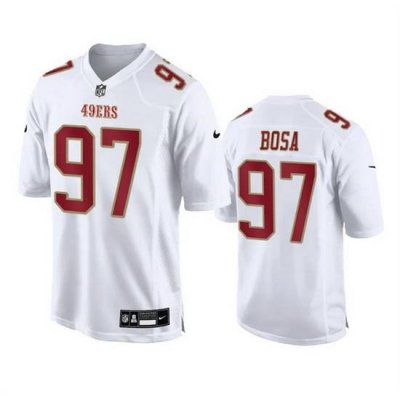 Men San Francisco 49ers 97 Nick Bosa White Fashion Vapor Untouchable Limited Stitched Football Jersey