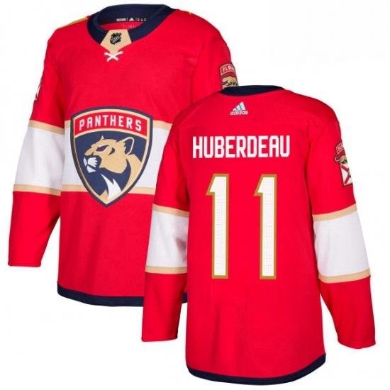 Mens Adidas Florida Panthers 11 Jonathan Huberdeau Premier Red Home NHL Jersey