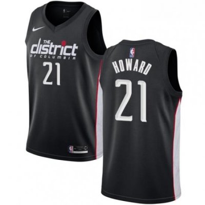 Mens Nike Washington Wizards 21 Dwight Howard Swingman Black NBA Jersey City Edition