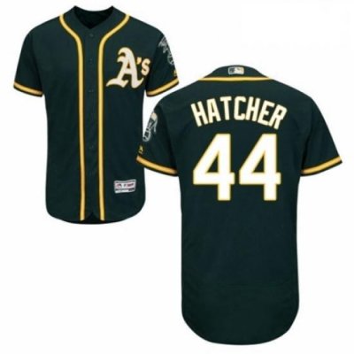 Mens Majestic Oakland Athletics 44 Chris Hatcher Green Alternate Flex Base Authentic Collection MLB Jersey