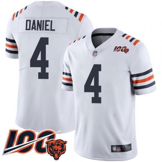 Youth Chicago Bears 4 Chase Daniel White 100th Season Limited Football Jersey