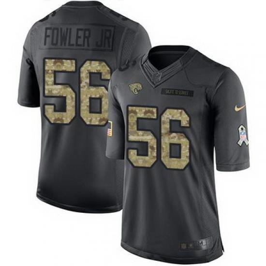 Nike Jaguars #56 Dante Fowler Jr Black Mens Stitched NFL Limited 2016 Salute To Service Jersey